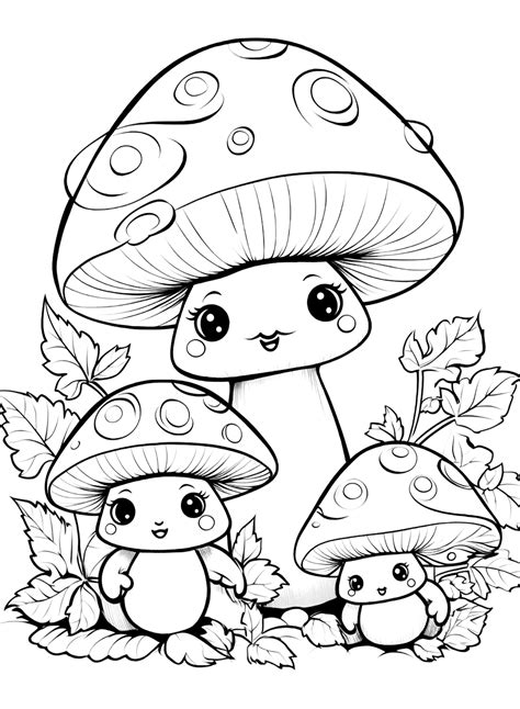 mushroom coloring page|creepy mushroom coloring pages.